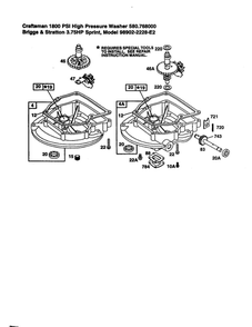 Sump Diagram and Parts List for 98902-2228-E2  Briggs and Stratton Engine